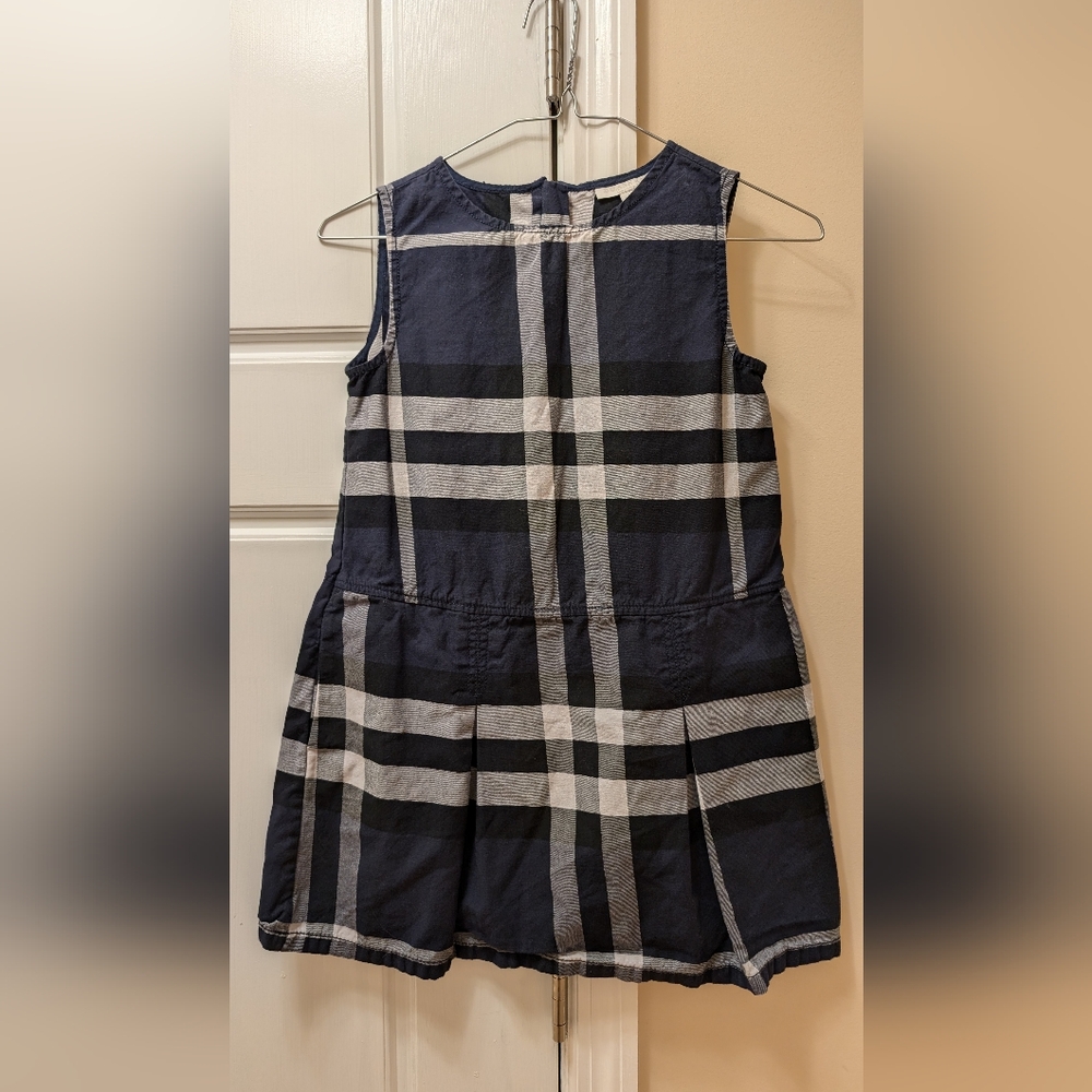 Burberry Navy and White Kids Dress